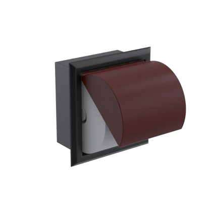 Rubinet RECESSED TOILET PAPER HOLDER Matt Black