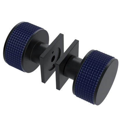 Rubinet Shower Door Knob (set) Matt Black