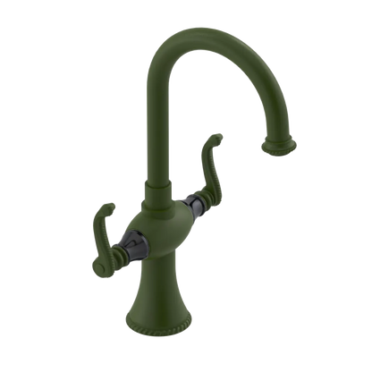 Rubinet Single Hole Dual Handle Lav. Set. (less drain) Green Envy