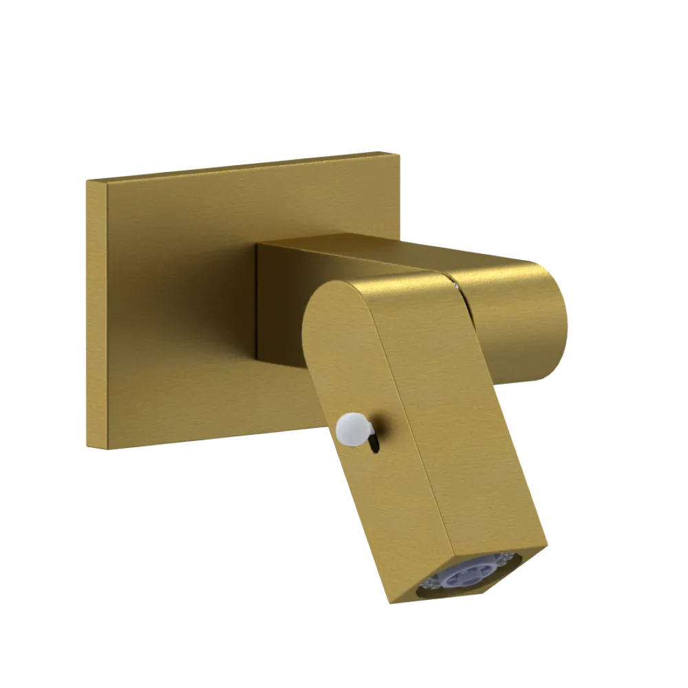 Rubinet Wall Mount Bidet & Foot Rinse with Dual Function Spray Antique Brass Matt