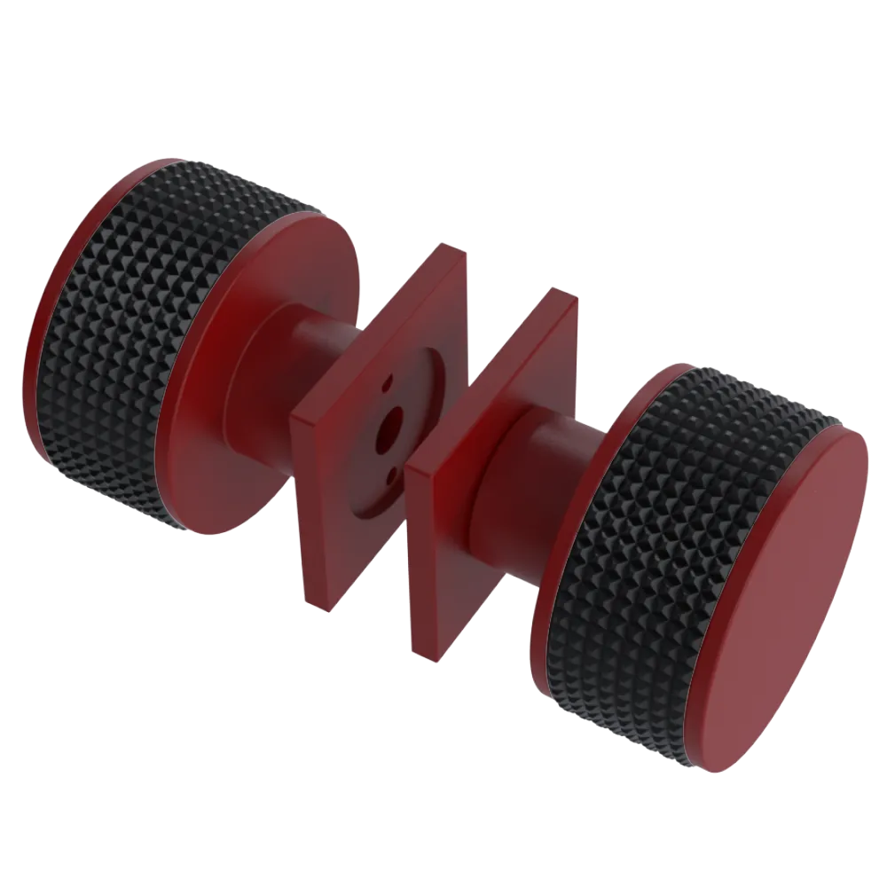 Rubinet Shower Door Knob (set) Maroon
