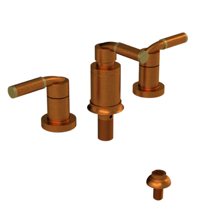 Rubinet Bidet Fitting with Spray, Diverter, and Vacuum Breaker (less drain) Antique Copper Matt