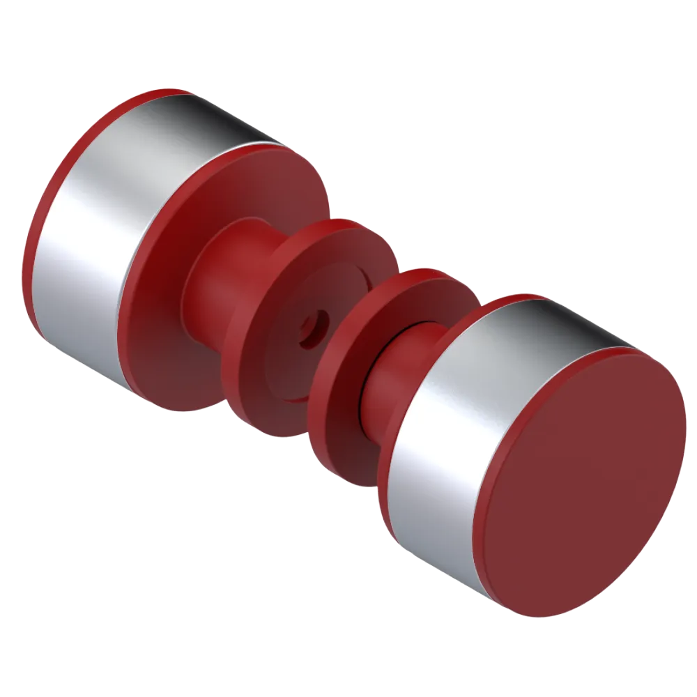 Rubinet Shower Door Knob (set) Maroon