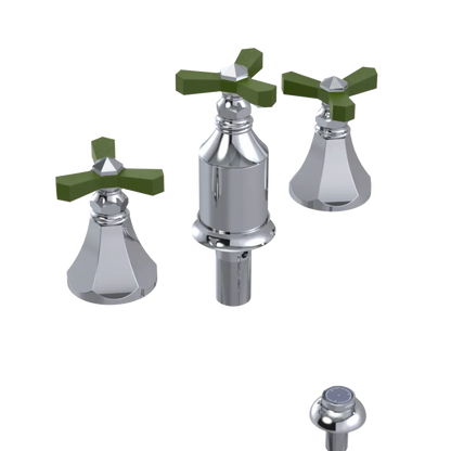 Rubinet Bidet Fitting with Spray, Diverter, and Vacum Breaker (Less Drain) Chrome