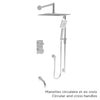 Baril Complete thermostatic pressure balanced shower kit without handle