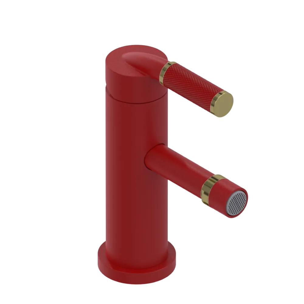 Rubinet Single Control Bidet Fitting (less drain) Maroon