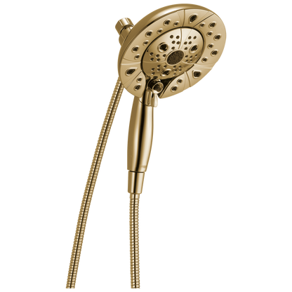 Essential Shower Series Classic Round H2Okinetic Multi-Function Hydrati 2|1 Shower - Brilliance® Polished Gold