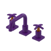 Rubinet Widespread Lav. Set. with Genesis spout (less drain) Purple Haze