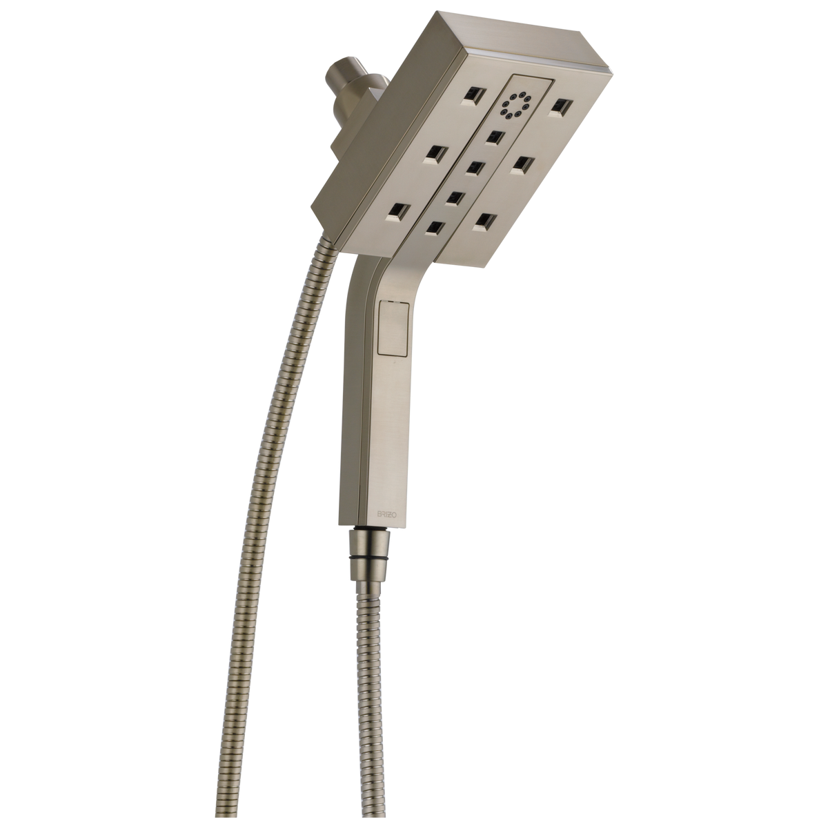 Essential Shower Series Linear Square H2Okinetic Multi-Function Hydrati 2|1 Shower - Brilliance® Luxe Nickel®