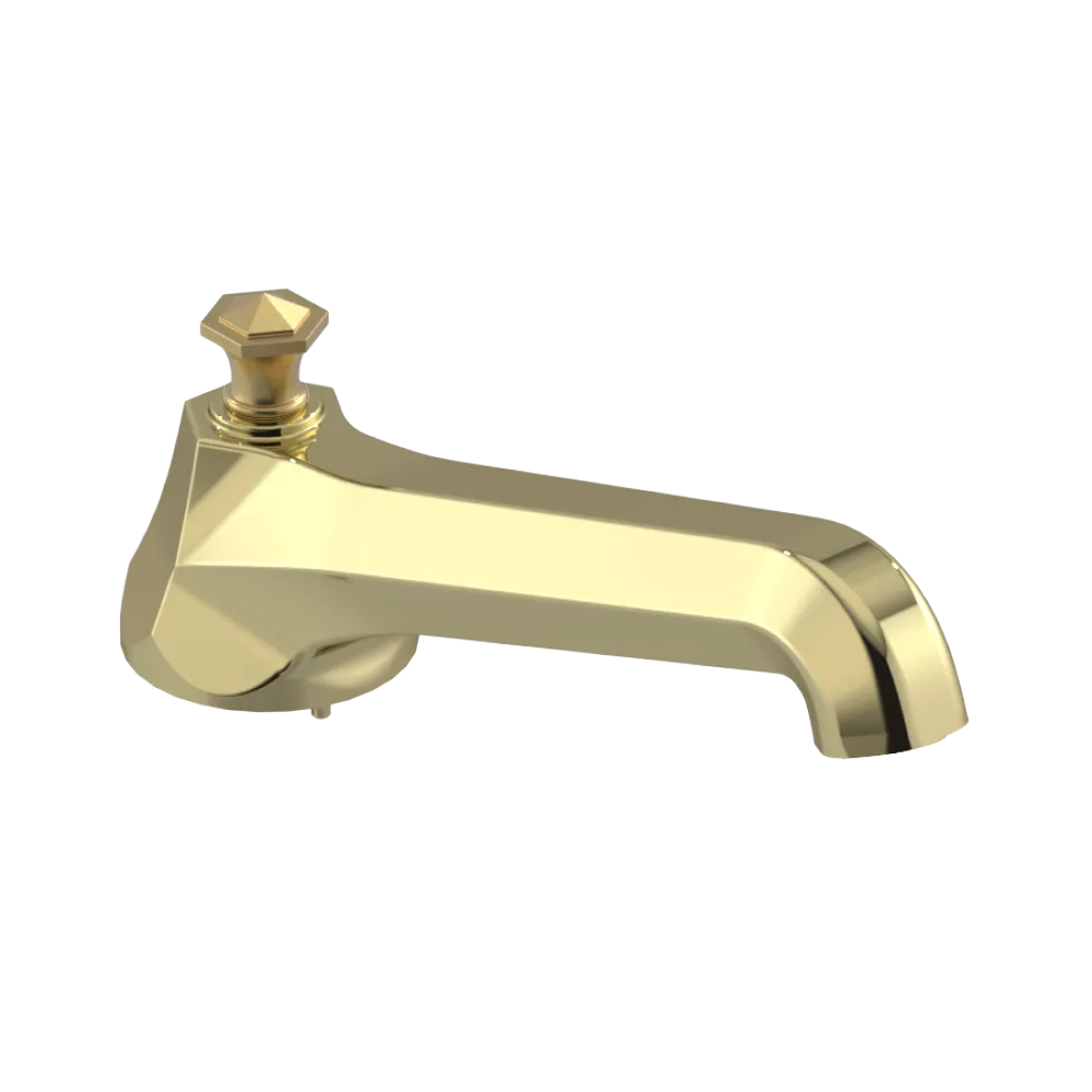 Rubinet Tub Filler Spout Deck Mount Gold