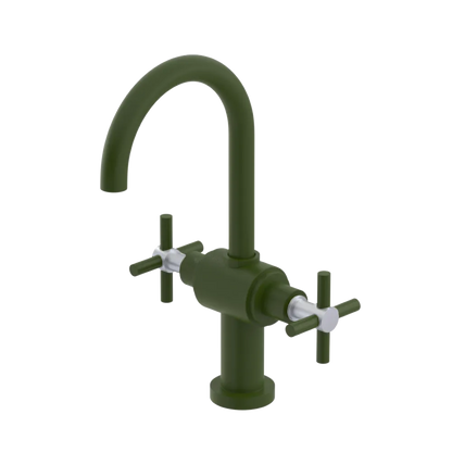 Rubinet Single Hole Dual Handle Lav. Set with LaSalle Spout (less drain) Green Envy
