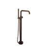 Baril Floor-mounted tub filler with hand shower (without handle)