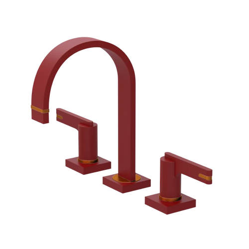 Rubinet Widespread Lav. Set. (less drain) Maroon