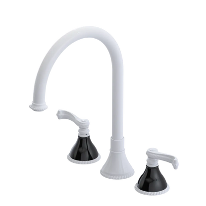 Rubinet Widespread Kitchen Set White