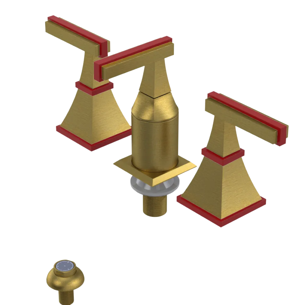 Rubinet Bidet Fitting with Spray, Diverter, and Vacum Breaker (Less Drain) Antique Brass Matt