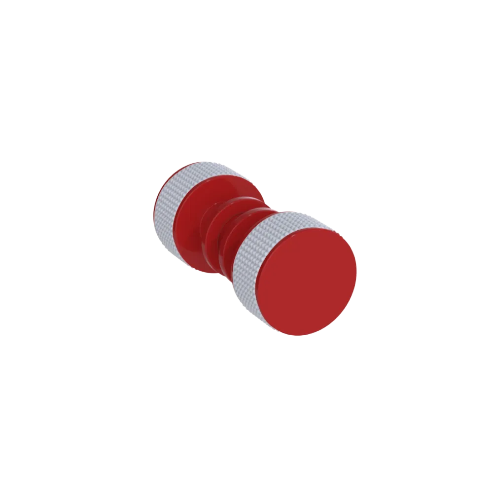 Rubinet Shower Door Knob (set) Red