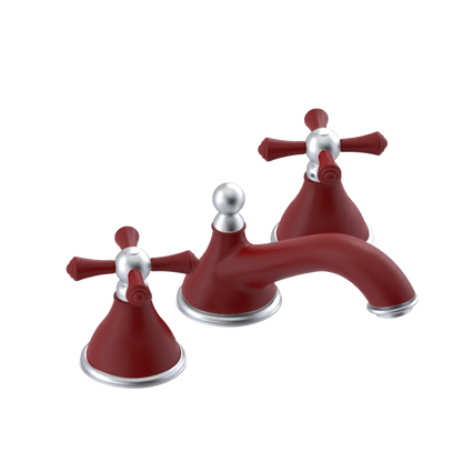 Rubinet Widespread Lav. Set. (less drain) Maroon