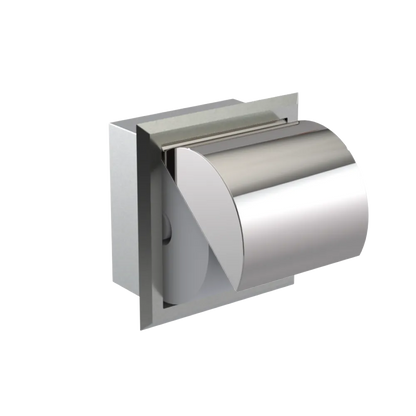 Rubinet RECESSED TOILET PAPER HOLDER Satin Nickel