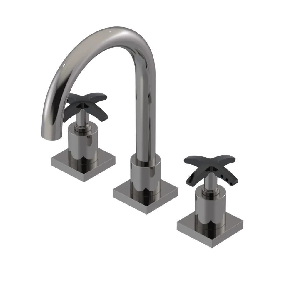 Rubinet Widespread Lav. Set. (less drain) Polished Nickel