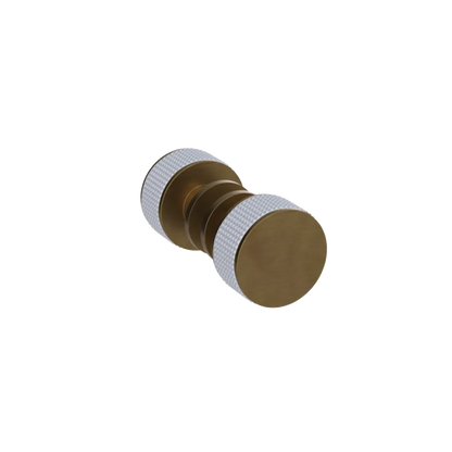 Rubinet Shower Door Knob (set) Antique Brass Matt