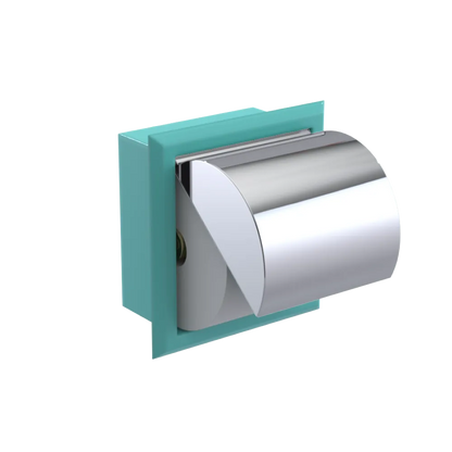 Rubinet RECESSED TOILET PAPER HOLDER Aqua
