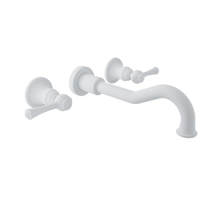 Baril Wall-mounted lavatory faucet, drain not included