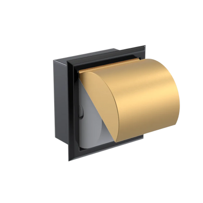 Rubinet RECESSED TOILET PAPER HOLDER Black