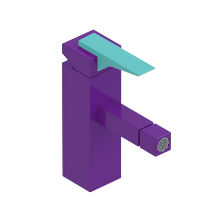 Rubinet Single Control Bidet Fitting (less drain) Purple Haze