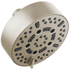 Essential Shower Series 5” Linear Round H2Okinetic Multi-Function Wall Mount Shower Head - 1.75 GPM - Brilliance® Brushed Nickel