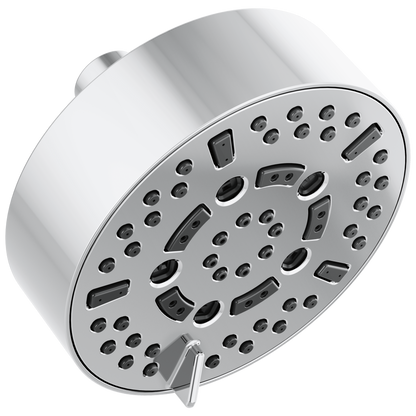 Essential Shower Series 5” Linear Round H2Okinetic Multi-Function Wall Mount Shower Head - 1.75 GPM - Polished Chrome
