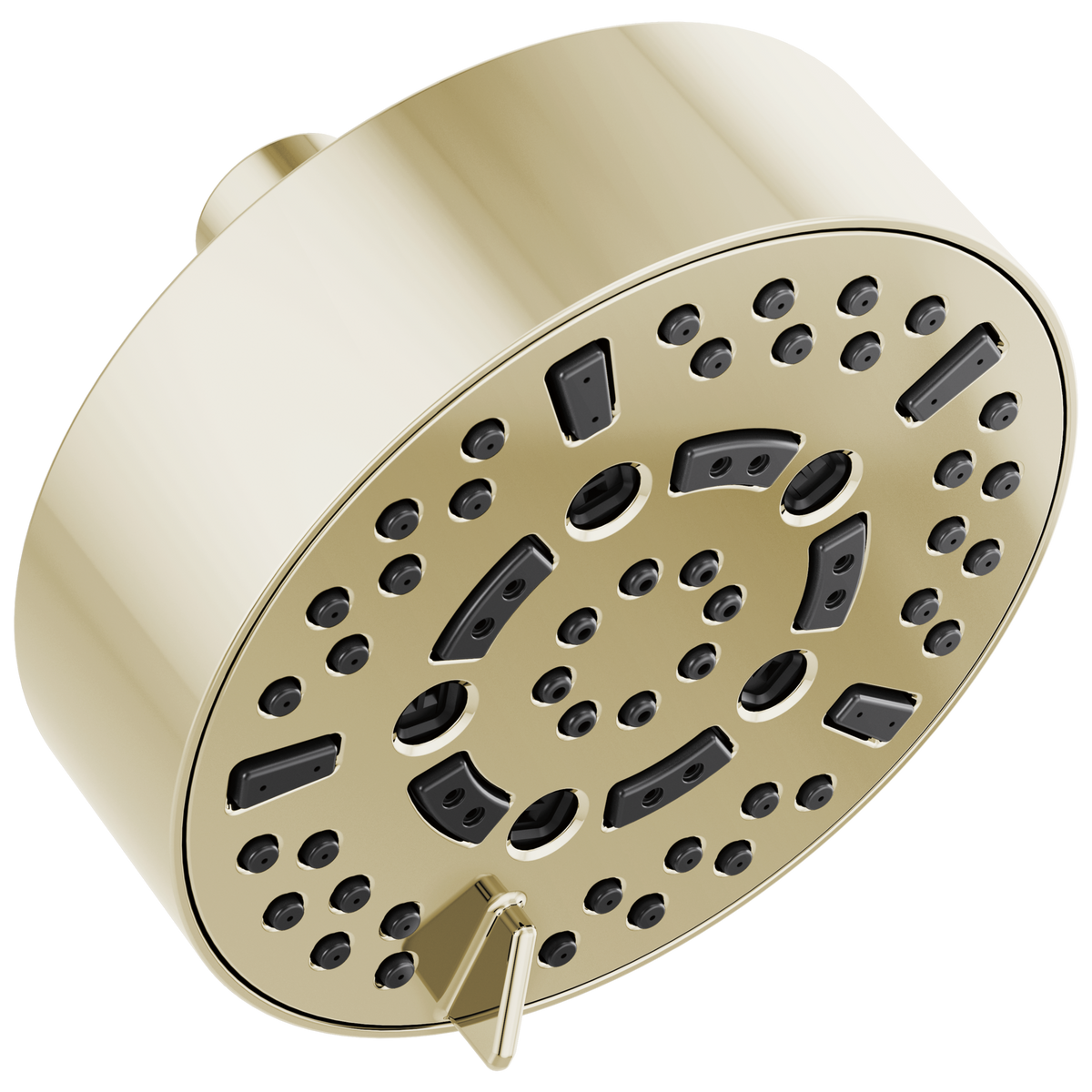 Essential Shower Series 5” Linear Round H2Okinetic Multi-Function Wall Mount Shower Head - 1.75 GPM - Brilliance® Polished Nickel