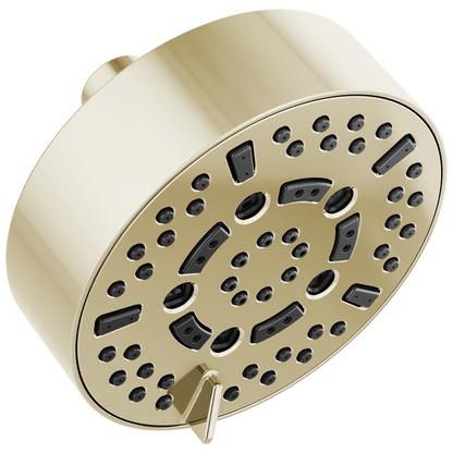 Essential Shower Series 5” Linear Round H2Okinetic Multi-Function Wall Mount Shower Head - 1.75 GPM - Brilliance® Polished Nickel