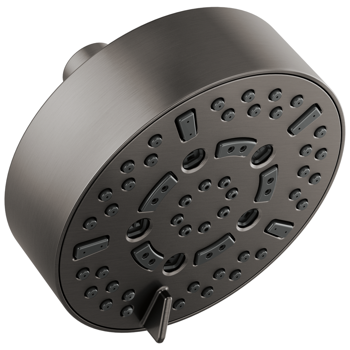 Essential Shower Series 5” Linear Round H2Okinetic Multi-Function Wall Mount Shower Head - 1.75 GPM - Brilliance® Luxe Steel®