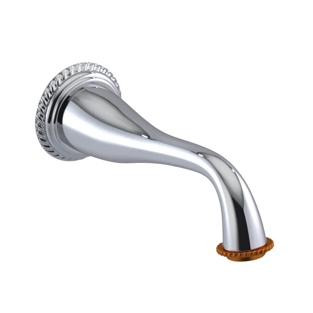 Rubinet Tub Filler Spout Wall Mount Chrome