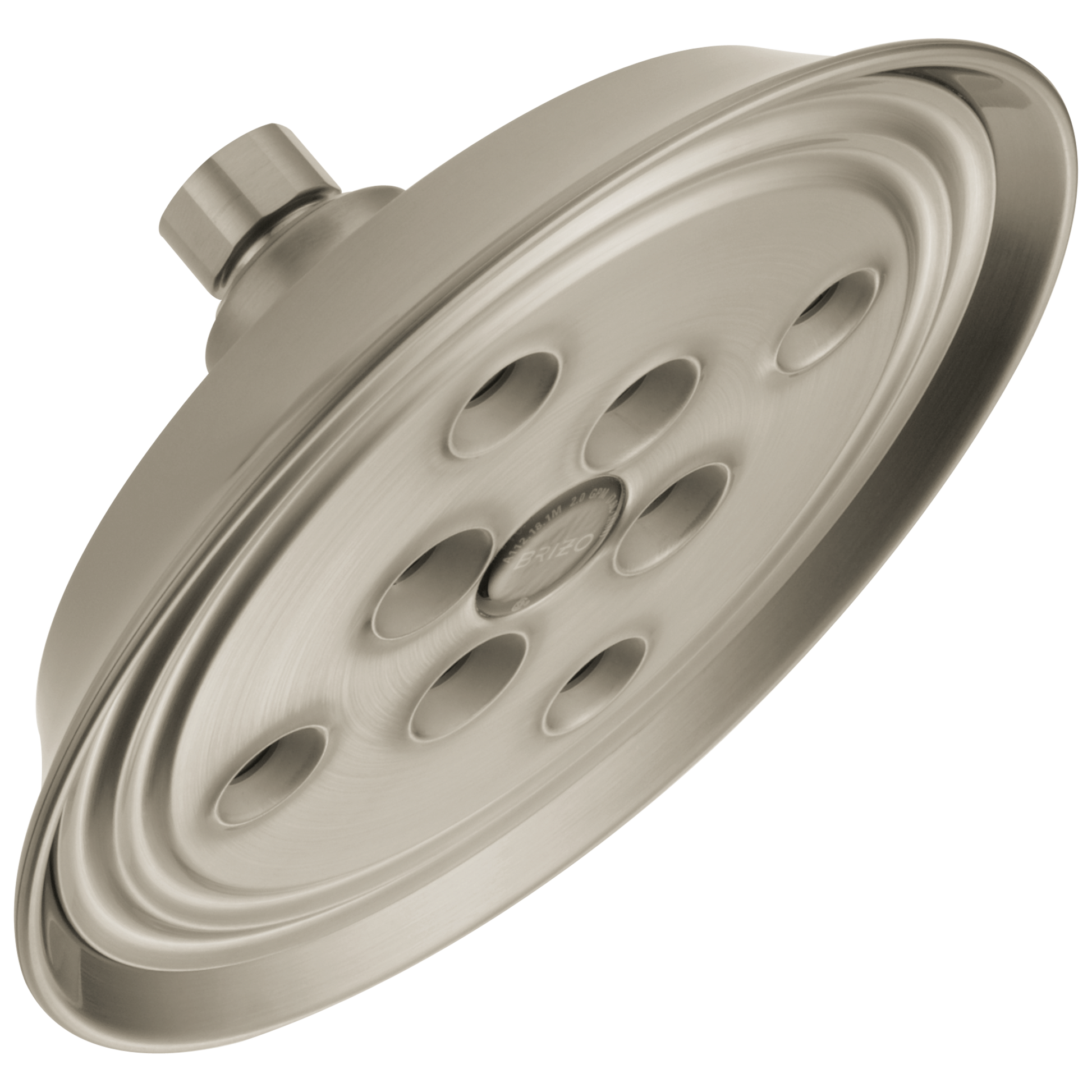 Essential Shower Series 7" Classic Round H2Okinetic Single Function Wall Mount Showerhead - Brilliance® Brushed Nickel