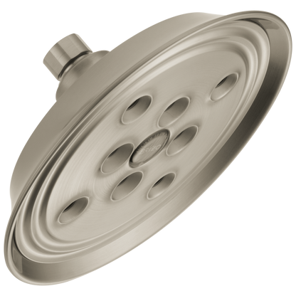 Essential Shower Series 7" Classic Round H2Okinetic Single Function Wall Mount Showerhead - Brilliance® Brushed Nickel