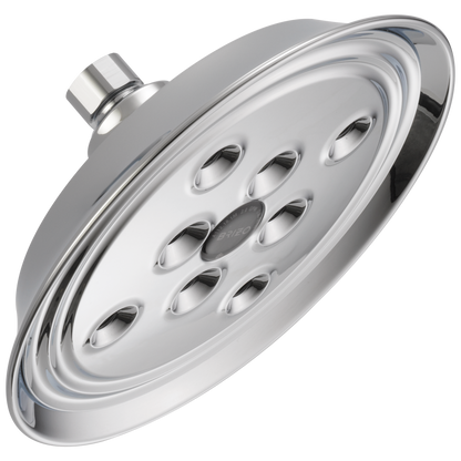 Essential Shower Series 7" Classic Round H2Okinetic Single Function Wall Mount Showerhead - Polished Chrome
