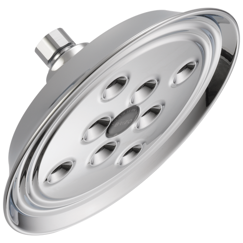Essential Shower Series 7" Classic Round H2Okinetic Single Function Wall Mount Showerhead - Polished Chrome