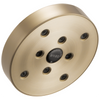 Essential Shower Series 5" Linear Round H2Okinetic Single Function Wall Mount Showerhead - Brilliance® Luxe Gold®