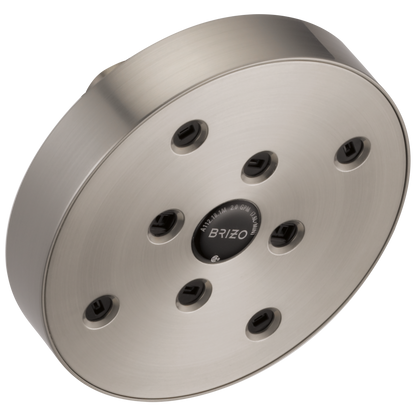 Essential Shower Series 5" Linear Round H2Okinetic Single Function Wall Mount Showerhead - Brilliance® Luxe Nickel®