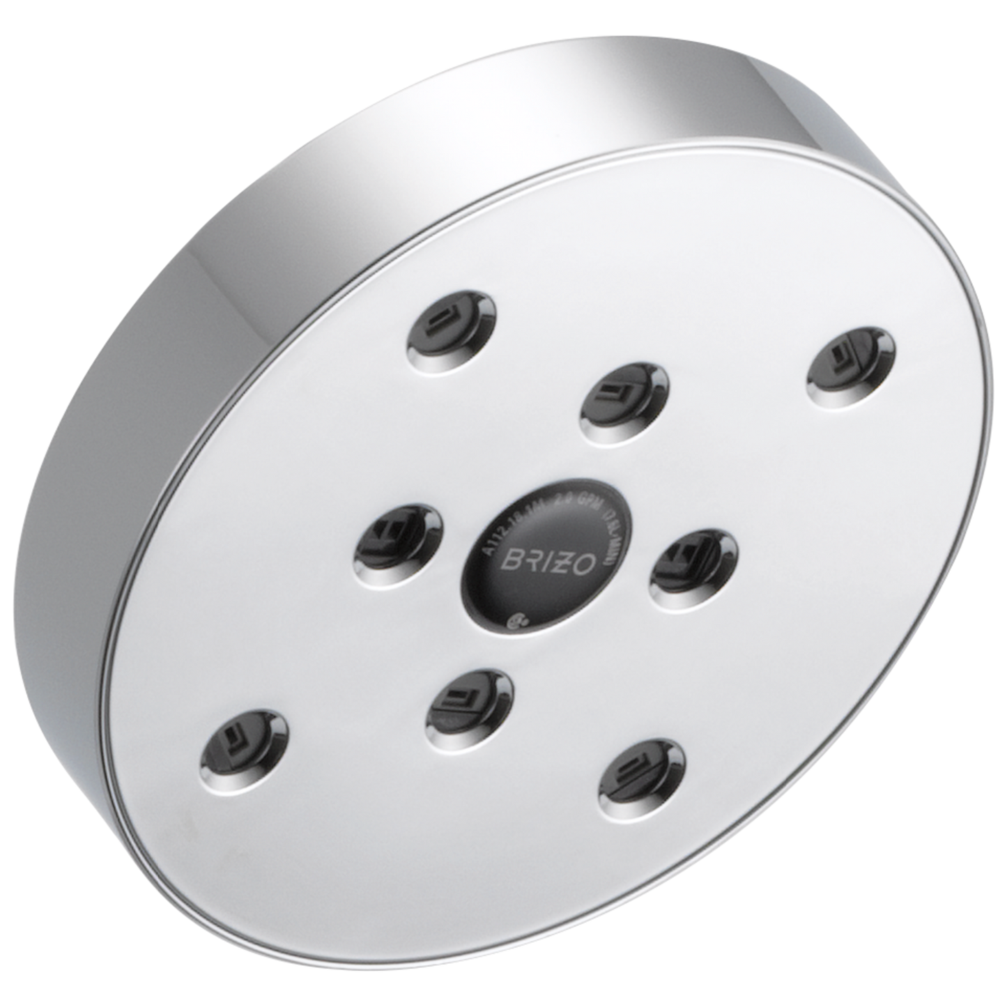Essential Shower Series 5" Linear Round H2Okinetic Single Function Wall Mount Showerhead - Polished Chrome