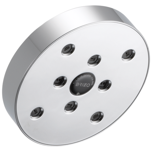 Essential Shower Series 5" Linear Round H2Okinetic Single Function Wall Mount Showerhead - Polished Chrome