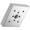 Essential Shower Series 5” Linear Square H2Okinetic Single Function Wall Mount Showerhead - Polished Chrome