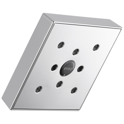 Essential Shower Series 5” Linear Square H2Okinetic Single Function Wall Mount Showerhead - Polished Chrome
