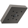 Essential Shower Series 5” Linear Square H2Okinetic Single Function Wall Mount Showerhead - Brilliance® Luxe Steel®