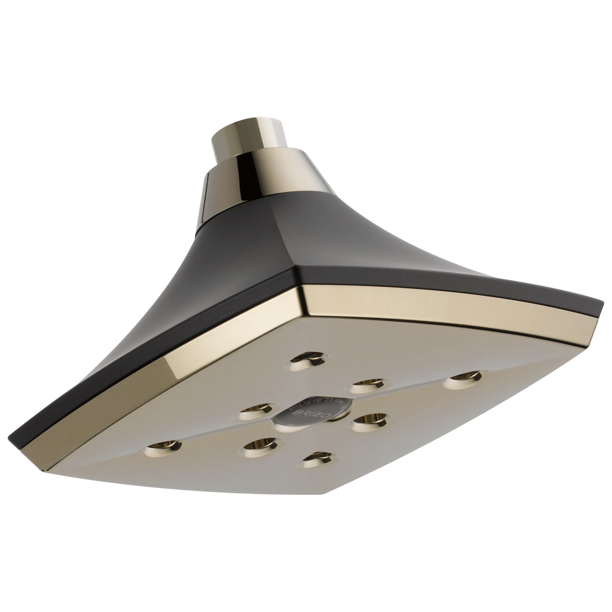 Charlotte RAINCAN SHOWERHEAD WITH H2OKINETIC TECHNOLOGY - Cocoa Bronze / Polished Nickel