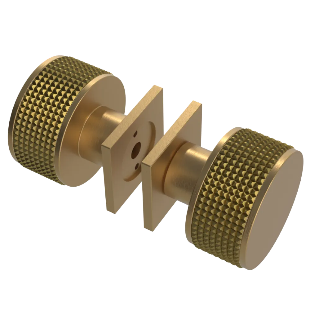 Rubinet Shower Door Knob (set) Satin Gold
