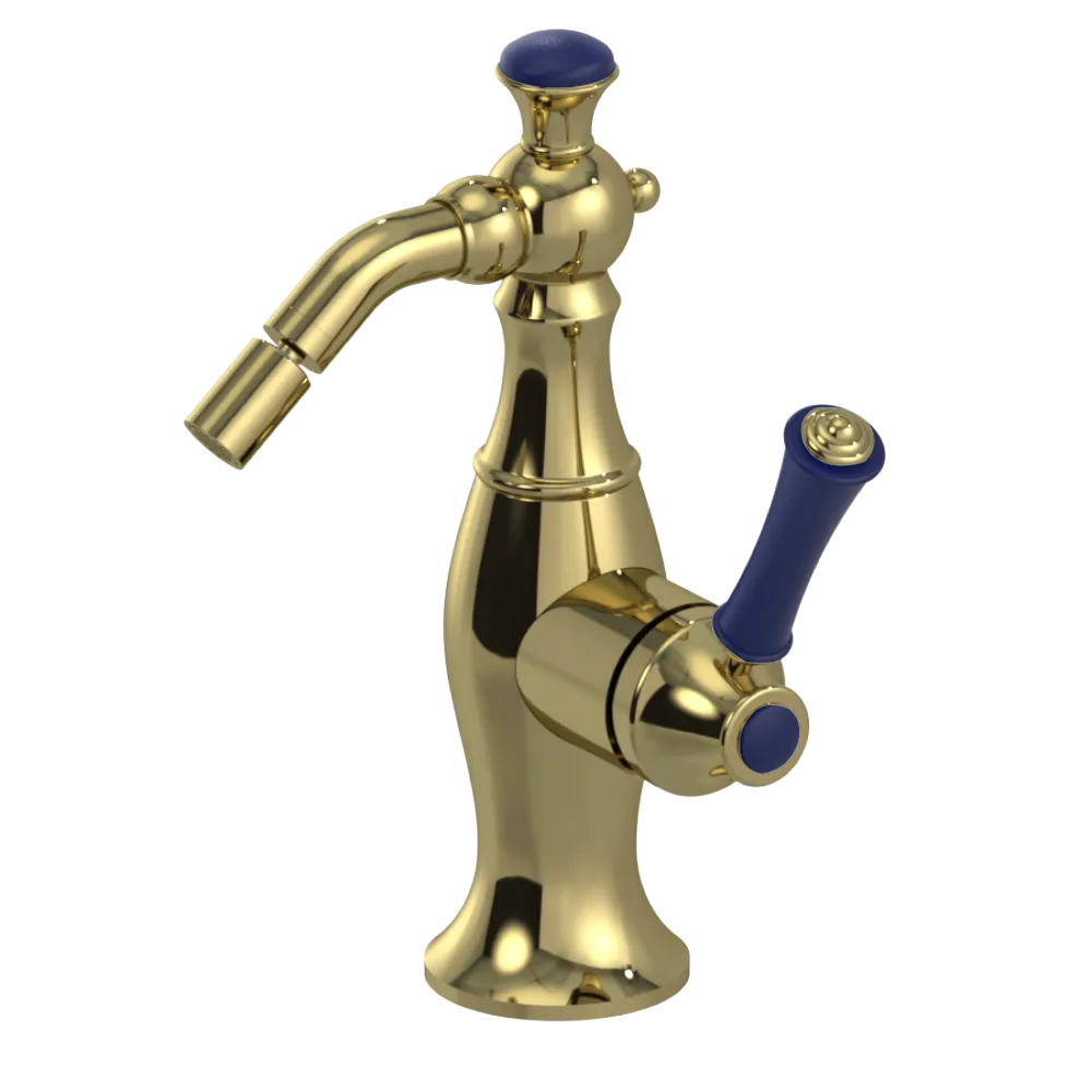 Rubinet Single Control Bidet Fitting (less drain) Natural Brass
