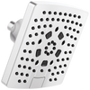 Essential Shower Series 7” Linear Square H2Okinetic Multi-Function Wall Mount Showerhead - Polished Chrome