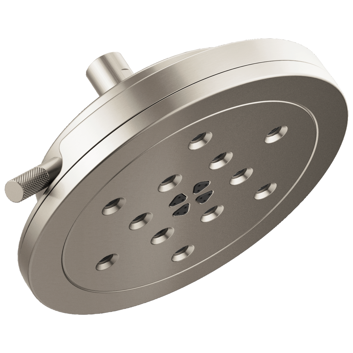 Litze 8” H2Okinetic Round Multi-Function Wall Mount Showerhead - Brilliance® Luxe Nickel®